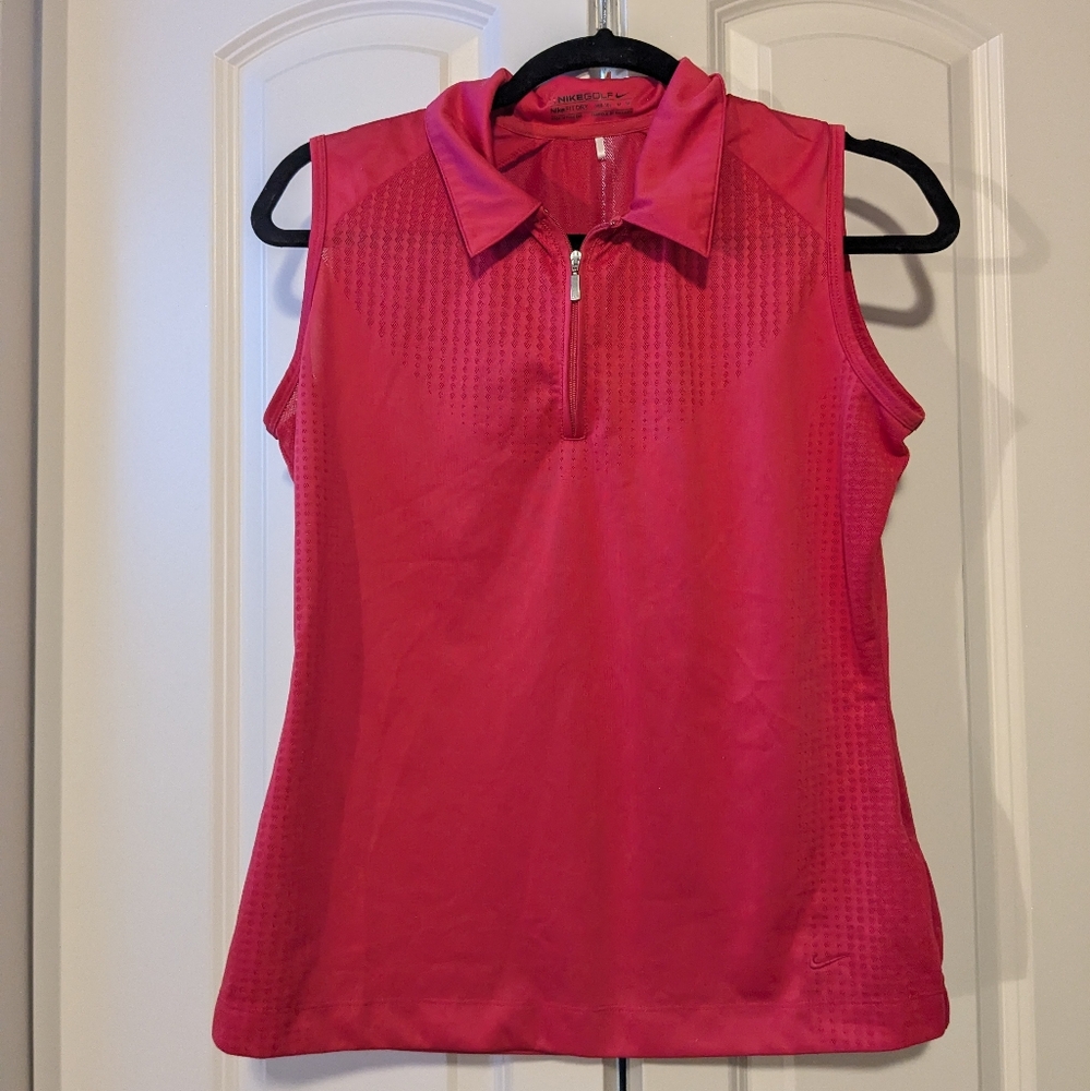 Nike Golf Red Tank Top Size Medium